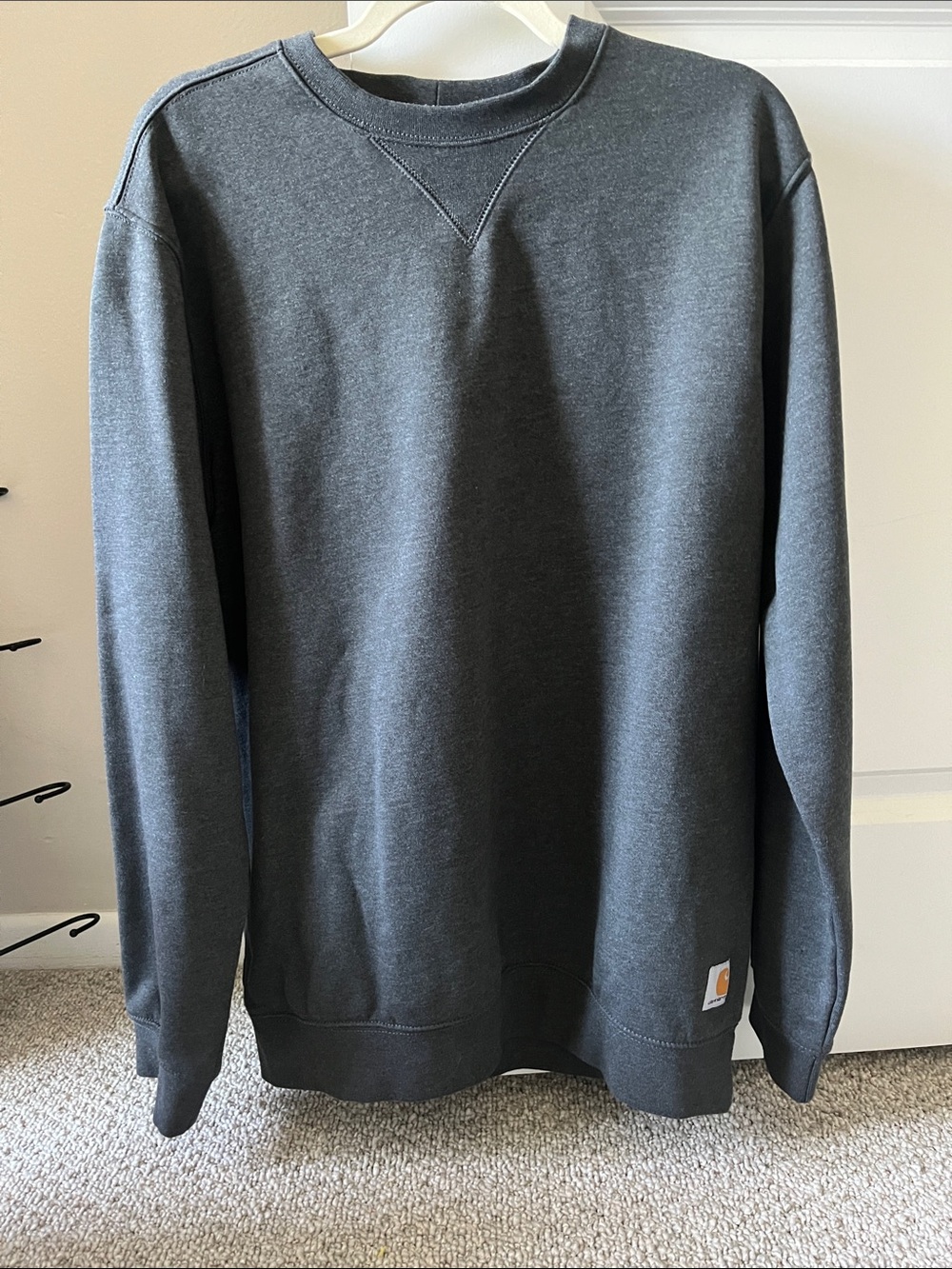 Carhartt Gray Pullover Crewneck Sweatshirt in Men's Size Medium